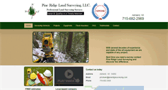 Desktop Screenshot of pineridgesurveying.com