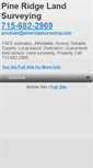 Mobile Screenshot of pineridgesurveying.com